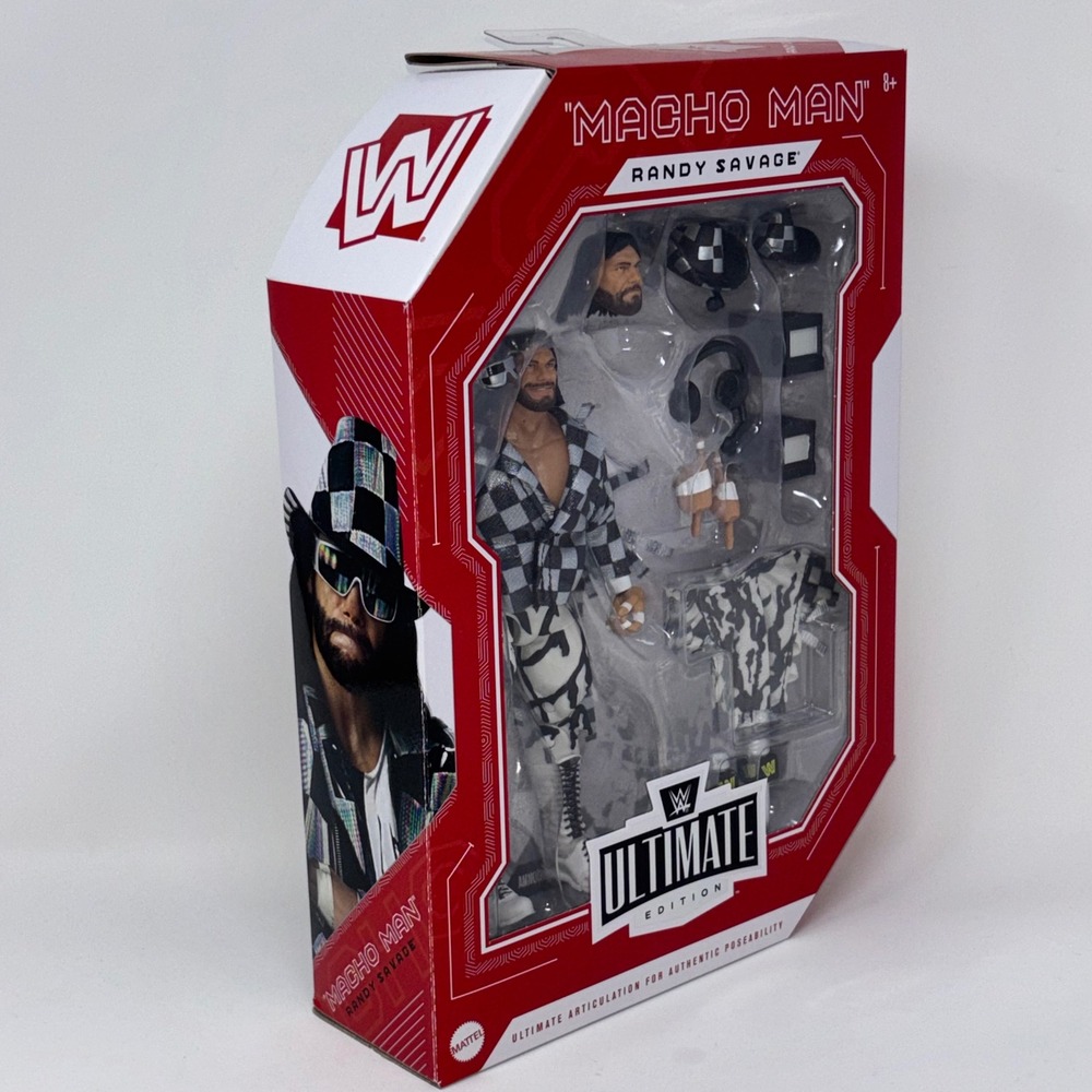 WWE Ultimate Edition Macho Man Randy Savage New Generation Figure Mattel New - Picture 3 of 5
